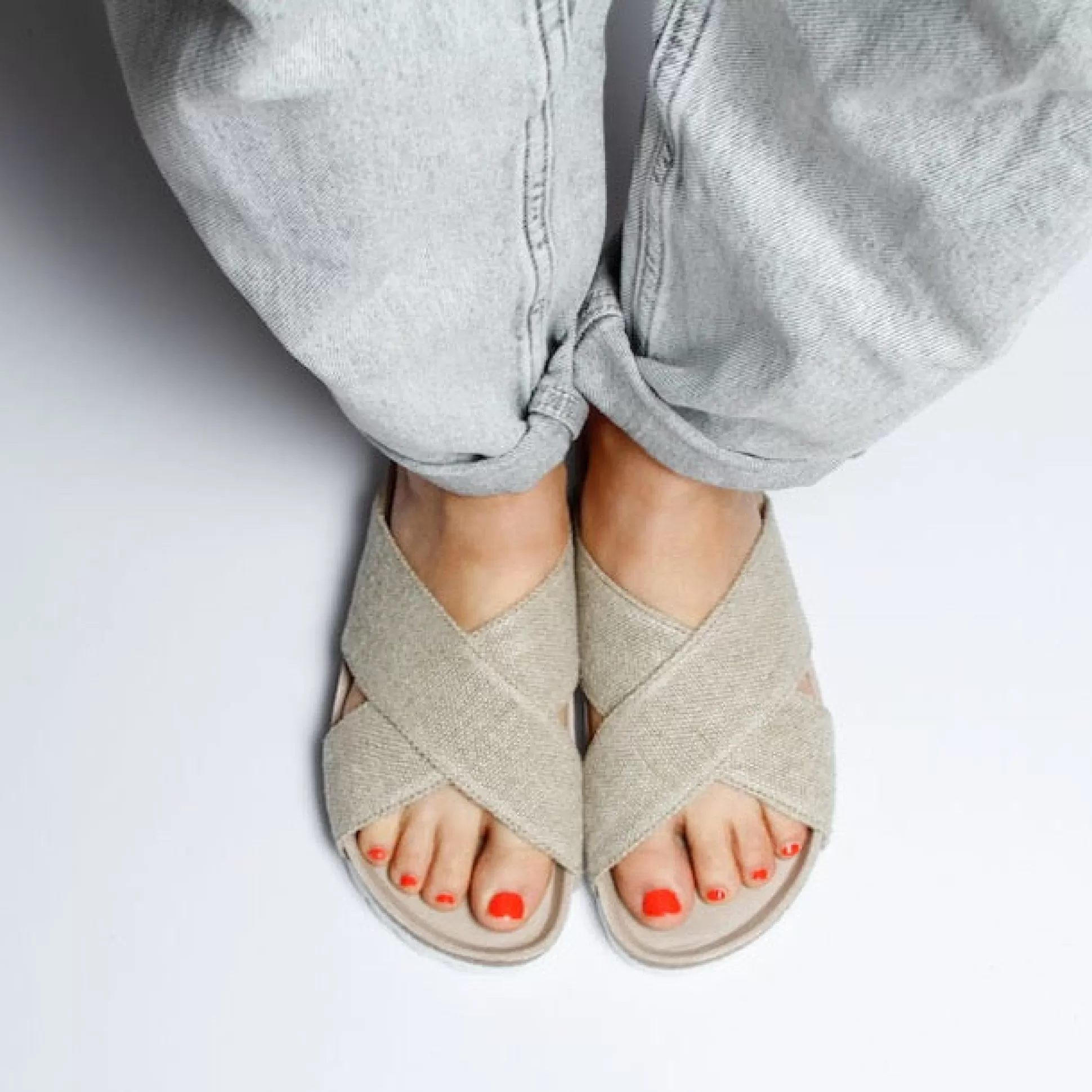 Herren Grand Step Lola Hemp Nature Sandal