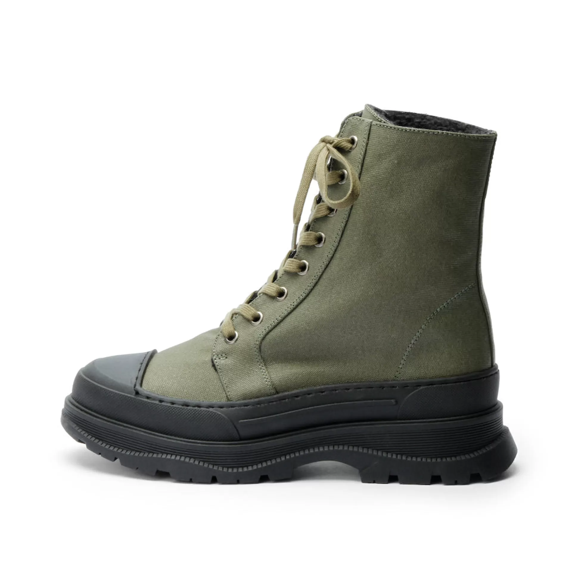Damen Grand Step Nelly Olive Vegan Lace Boot